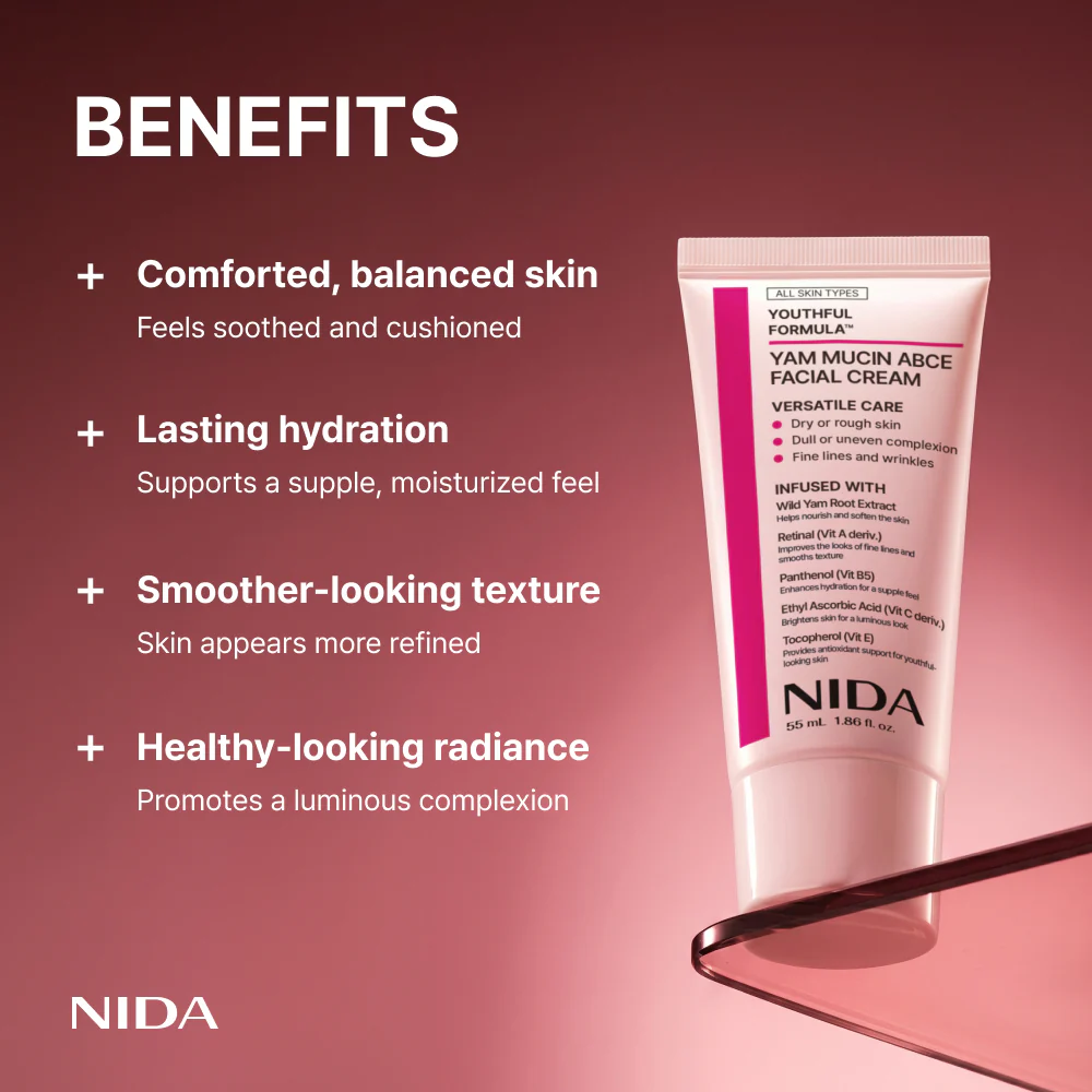 NIDA Youthful Formula™ Yam Mucin ABCE Facial Cream - Image 3