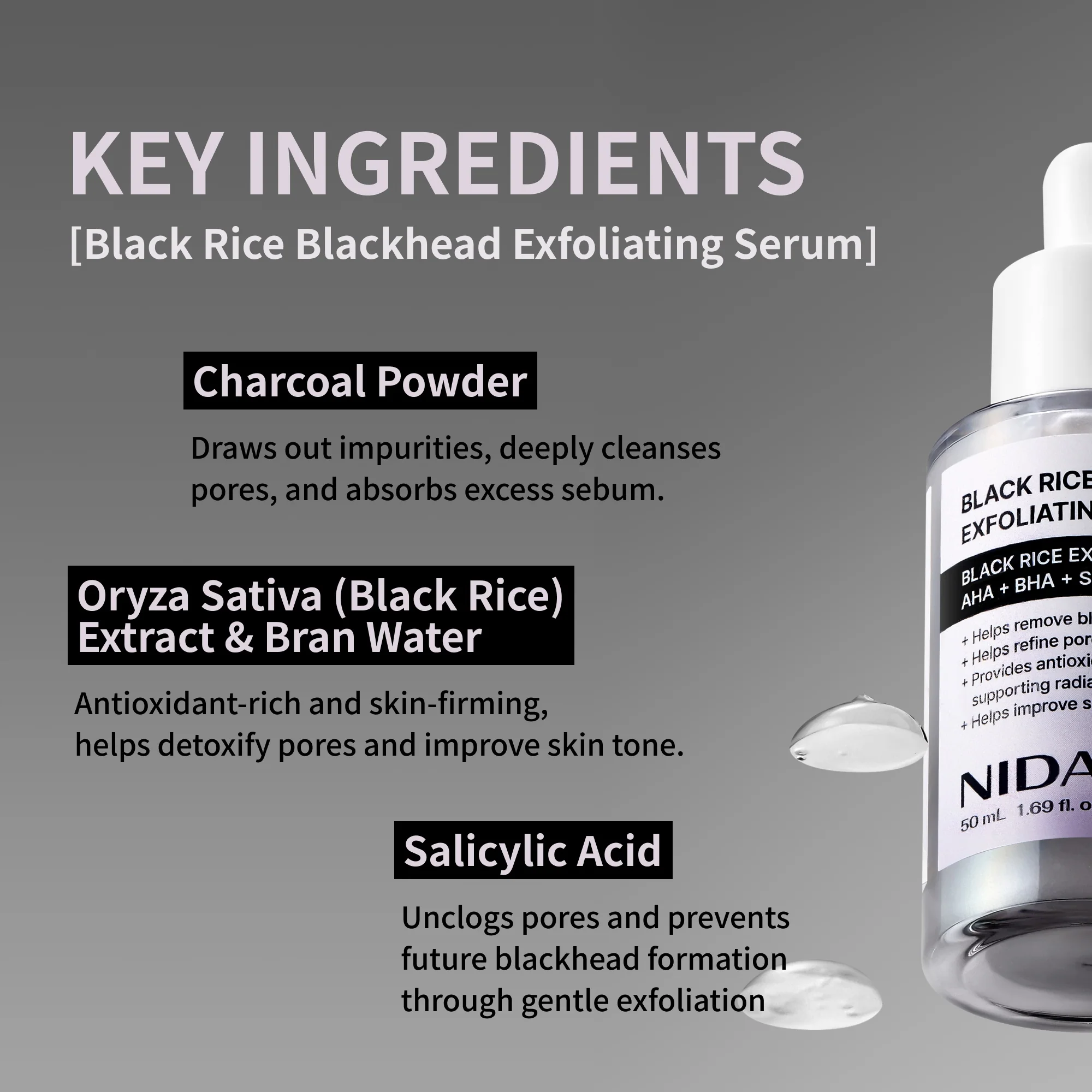 NIDA White Black Exfoliating Serum Duo Bundle - Image 12