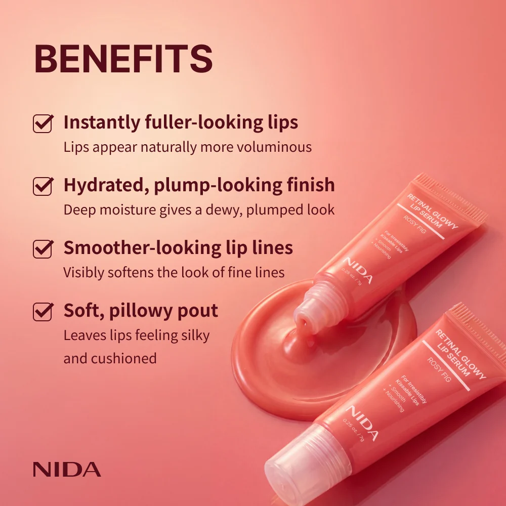 NIDA Retinol Glowy Lip Serum - Image 5