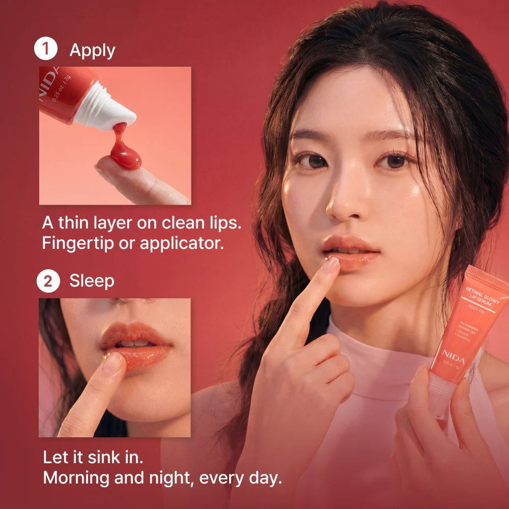 NIDA Retinol Glowy Lip Serum - Image 8
