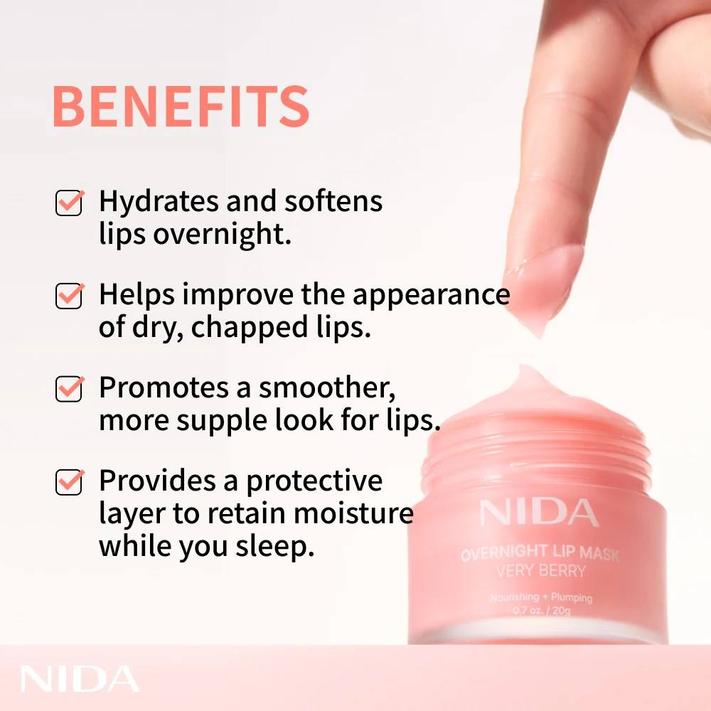 NIDA Ultimate Lip Care Set (Lip Serum + Lip Mask) - Image 7